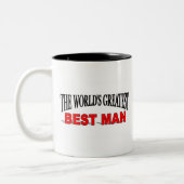 Der bestste Trauzeuge der Welt Zweifarbige Tasse (Links)