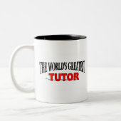 Der bestste Tutor der Welt Zweifarbige Tasse (Links)
