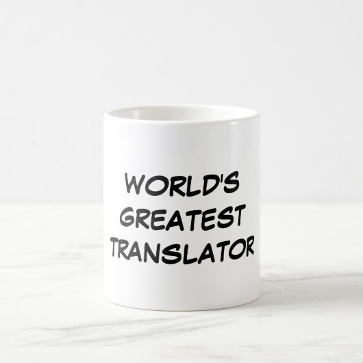 Der bestste Übersetzer-" Tasse "der Welt (Mittel)