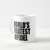 Der bestste Ungläubige der Welt Kaffeetasse (Vorderseite Links)