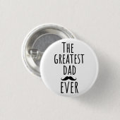 Der Bestste Vater aller Zeiten mit Mustache Button (Vorne & Hinten)