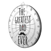 Der Bestste Vater aller Zeiten mit Mustache Dartscheibe (Vorderseite rechts)