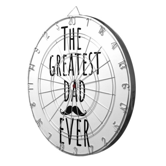 Der Bestste Vater aller Zeiten mit Mustache Dartscheibe (Vorderseite rechts)