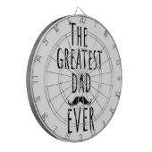 Der Bestste Vater aller Zeiten mit Mustache Dartscheibe (Vorderseite Links)