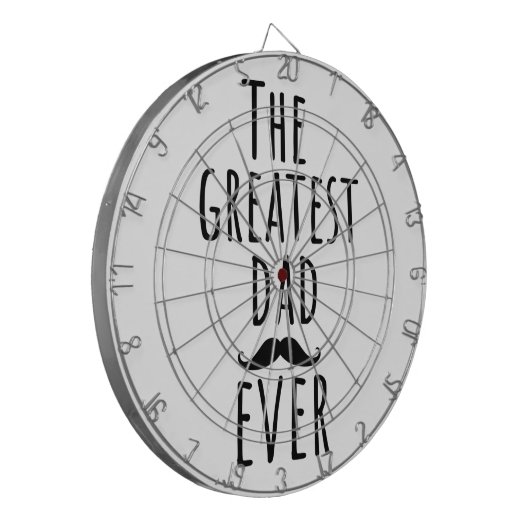 Der Bestste Vater aller Zeiten mit Mustache Dartscheibe (Vorderseite Links)
