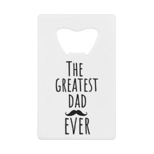 Der Bestste Vater aller Zeiten mit Mustache Geldbeutel Flaschenöffner