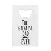 Der Bestste Vater aller Zeiten mit Mustache Geldbeutel Flaschenöffner (Rückseite)