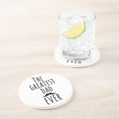 Der Bestste Vater aller Zeiten mit Mustache Getränkeuntersetzer (Seite)