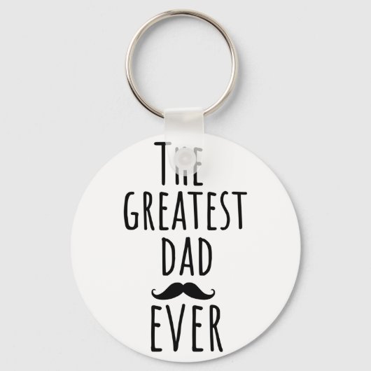 Der Bestste Vater aller Zeiten mit Mustache Schlüsselanhänger (Vorderseite)