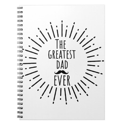 Der Bestste Vater, der je Vintag war Notizblock (Vorderseite)