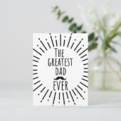 Der Bestste Vater, der je Vintag war Postkarte (Stehend Vorderseite)