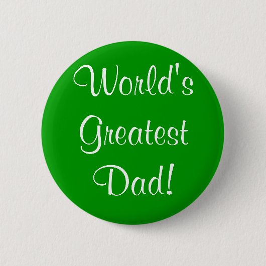 Der bestste Vater der Welt! Button (Vorderseite)