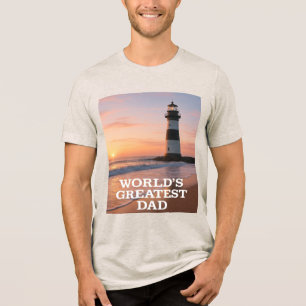 Der Bestste Vater der Welt - Coastal Sunrise Editi Tri-Blend Shirt