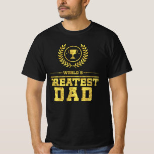 Der Bestste VATER der Welt - die Trophäe des Vater T-Shirt