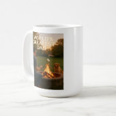 Der Bestste Vater der Welt - Fireside Edition Kaffeetasse (Vorderseite Links)