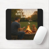 Der Bestste Vater der Welt - Fireside Edition Mousepad (Mit Mouse)