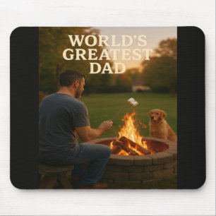 Der Bestste Vater der Welt - Fireside Edition Mousepad