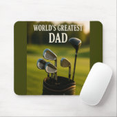 Der Bestste Vater der Welt - Golf Bag Edition Mousepad (Mit Mouse)