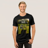 Der Bestste Vater der Welt - Golf Bag Edition Tri-Blend Shirt (Vorderseite voll)