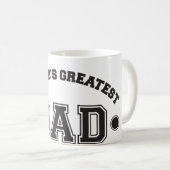 Der bestste Vater der Welt Kaffeetasse (VorderseiteRechts)