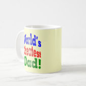 Der bestste Vater der Welt! Kaffeetasse (Vorderseite Links)