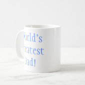 Der bestste Vater der Welt! Kaffeetasse (Vorderseite Links)