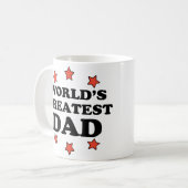 Der bestste Vater der Welt Kaffeetasse (Vorderseite Links)