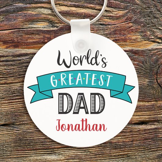 Der Bestste Vater der Welt Moderne Typografie Türk Schlüsselanhänger