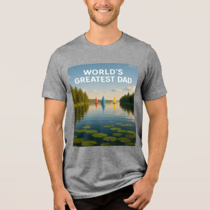 Der Bestste Vater der Welt - Sailboat Serenity Edi Tri-Blend Shirt