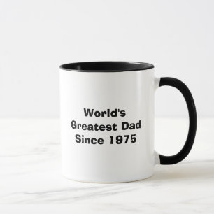 Der bestste Vater der Welt seit 1975 - besonders Tasse