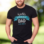 Der Bestste Vater der Welt T-Shirt<br><div class="desc">"Der bestste Vater der Welt." Lass Vater weiß, was du wirklich von ihm hältst. Dieser T - Shirt hat coole, bedrückte, moderne weiße Typografie und ein rotes Banner. Im Laufe des Jahres wurde er zum Vater für den perfekten, personalisierten Sake-T - Shirt, den er immer wieder tragen wird. Macht einen...</div>