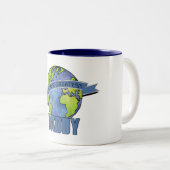 Der bestste Vati der Welt Zweifarbige Tasse (VorderseiteRechts)