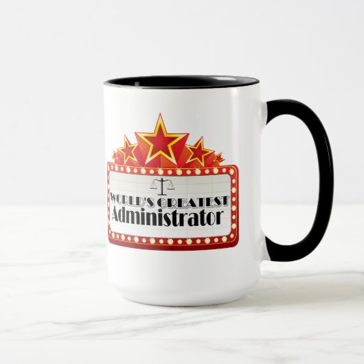 Der bestste Verwalter der Welt Tasse (Rechts)