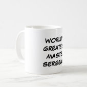 Der bestste Vorlagensergeant" Tasse "der Welt (Vorderseite Links)