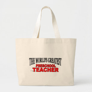 Der bestste Vorschullehrer der Welt Jumbo Stoffbeutel