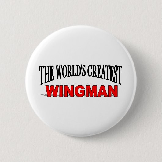 Der bestste Wingman der Welt Button (Vorderseite)