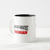 Der bestste Wingman der Welt Zweifarbige Tasse (Vorderseite Links)