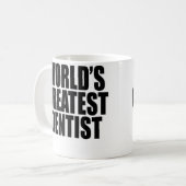 Der bestste Zahnarzt der Welt Kaffeetasse (Vorderseite Links)