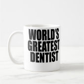 Der bestste Zahnarzt der Welt Kaffeetasse (Links)