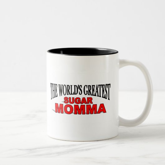 Der bestste Zucker Momma der Welt Zweifarbige Tasse (Rechts)