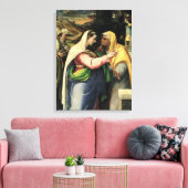 Der Besuch, 1519 Leinwanddruck (Insitu (Wohnzimmer))