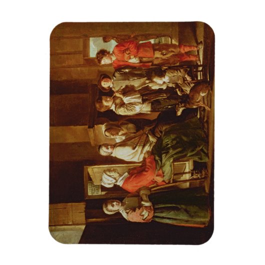 Der Besuch der Großmutter (Öl auf Leinwand) Magnet (Vertikal)