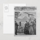 Der Besuch der Königin beim südaustralischen Geric Postkarte (Vorne/Hinten)