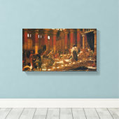 Der Besuch der Königin von Sheba bei König Salomon Leinwanddruck (Insitu (Holzboden))