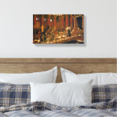Der Besuch der Königin von Sheba bei König Salomon Leinwanddruck (Insitu (Schlafzimmer))