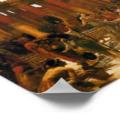 Der Besuch der Königin von Sheba bei König Salomon Poster (Ecke)