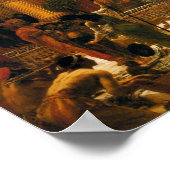 Der Besuch der Königin von Sheba zu König Salomon Poster (Ecke)