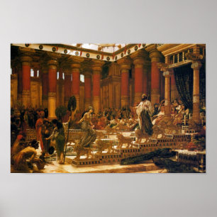 Der Besuch der Königin von Sheba zu König Solomon Poster