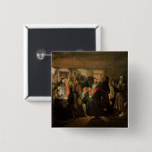 Der Besuch eines Zauberers zu einer ländlichen Button (Vorne & Hinten)