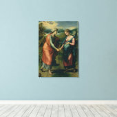 Der Besuch Leinwanddruck (Insitu (Holzboden))